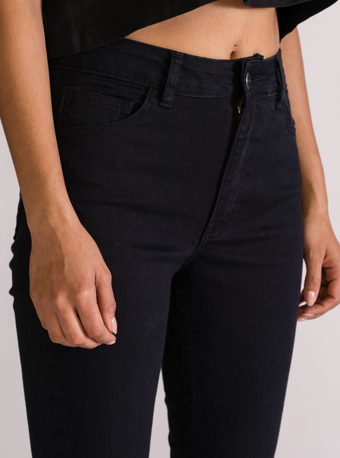 Basic Skinny Jeans, Negro