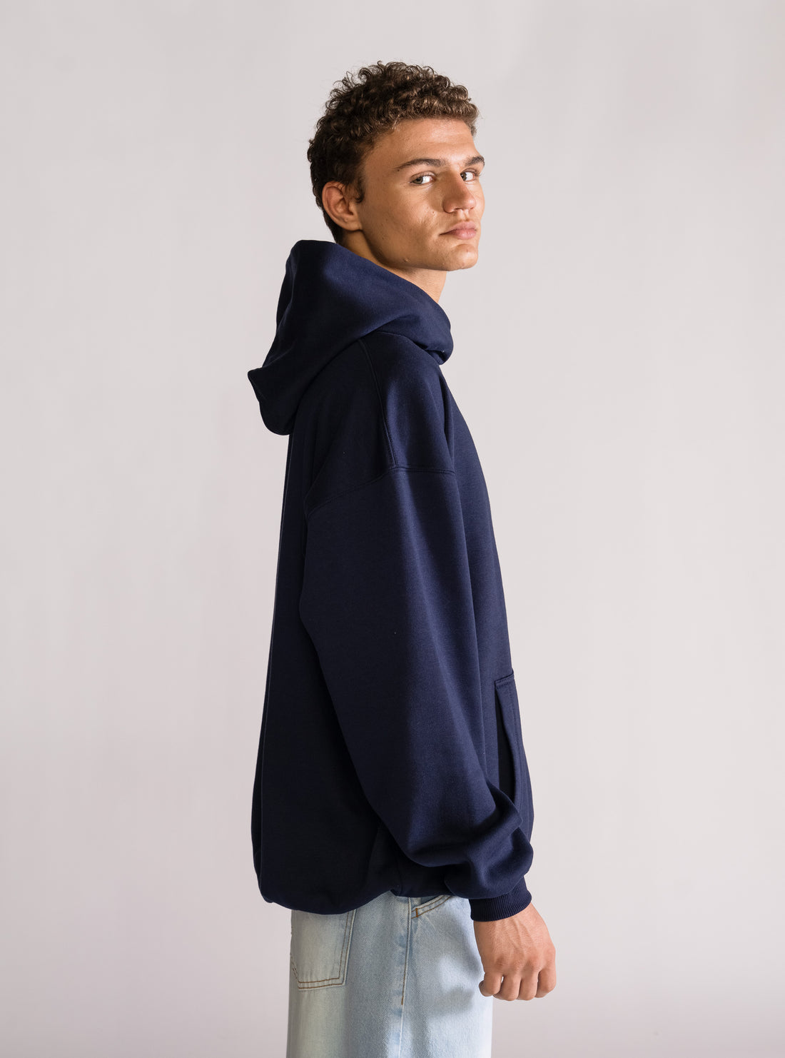 Basic Hoodie Premium, Azul Obscuro