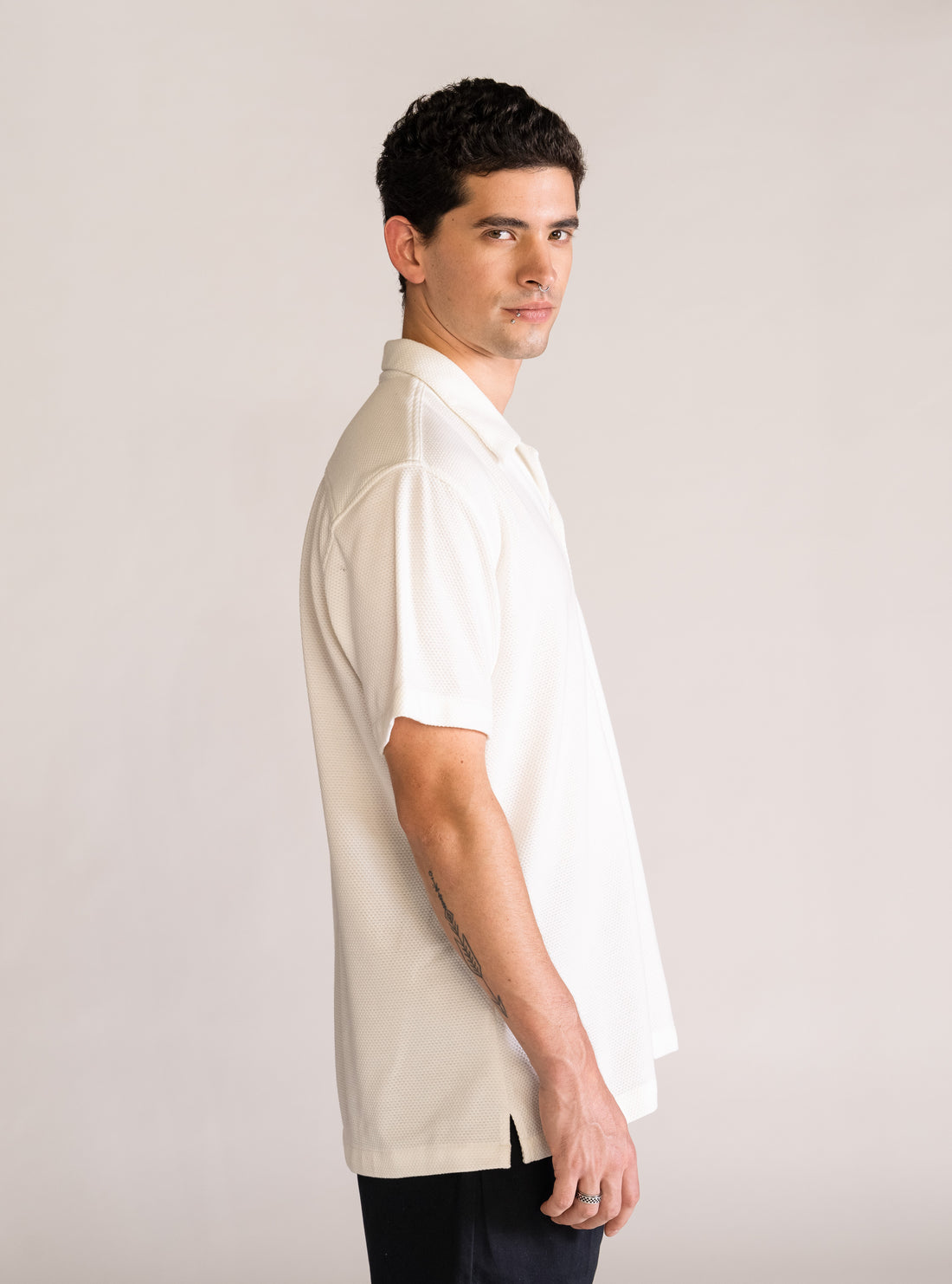 Aura-Filled Camisa, Blanco Hueso