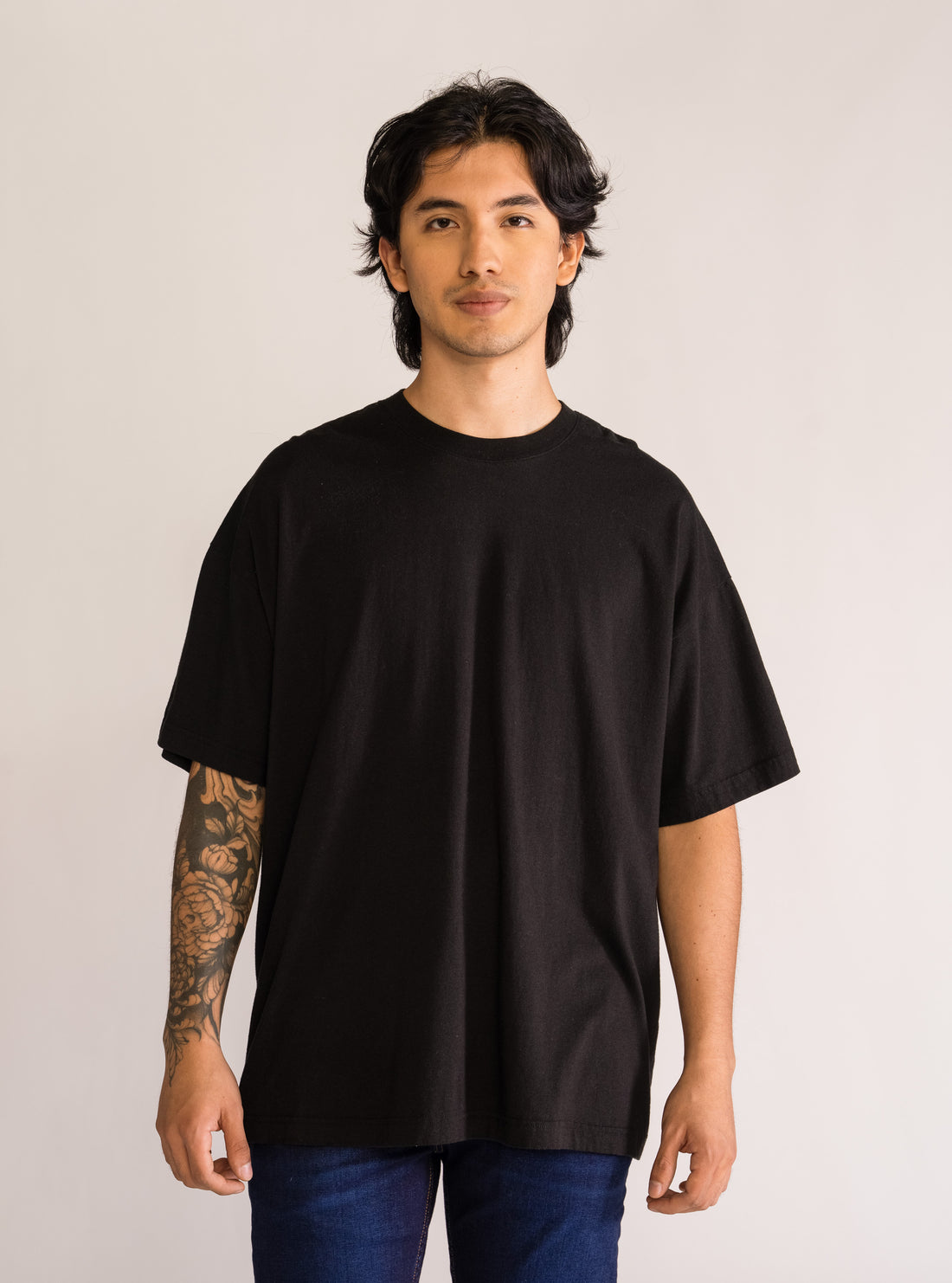 Relentless Attitude Oversize T-Shirt, Negro