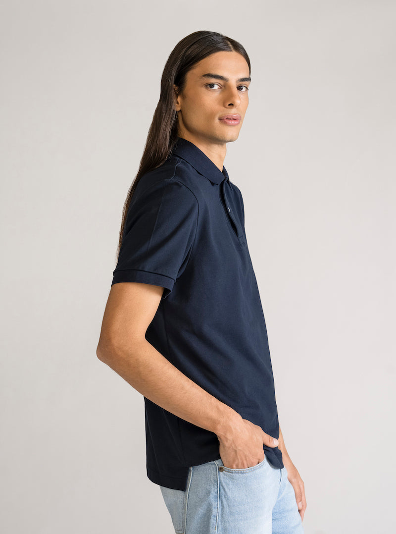 Basic Polo Premium, Azul Obscuro