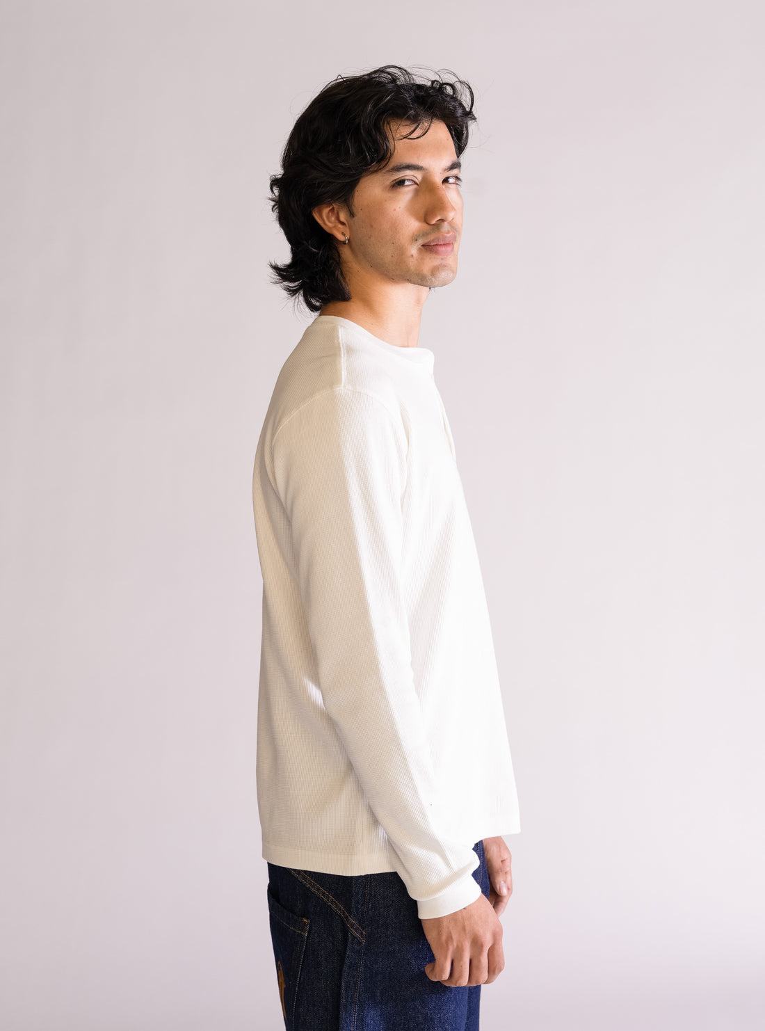 Slick Henely Playera, Blanco Hueso