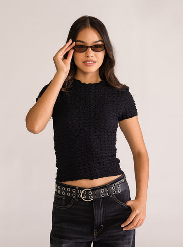 Live To Tell Blusa, Negro