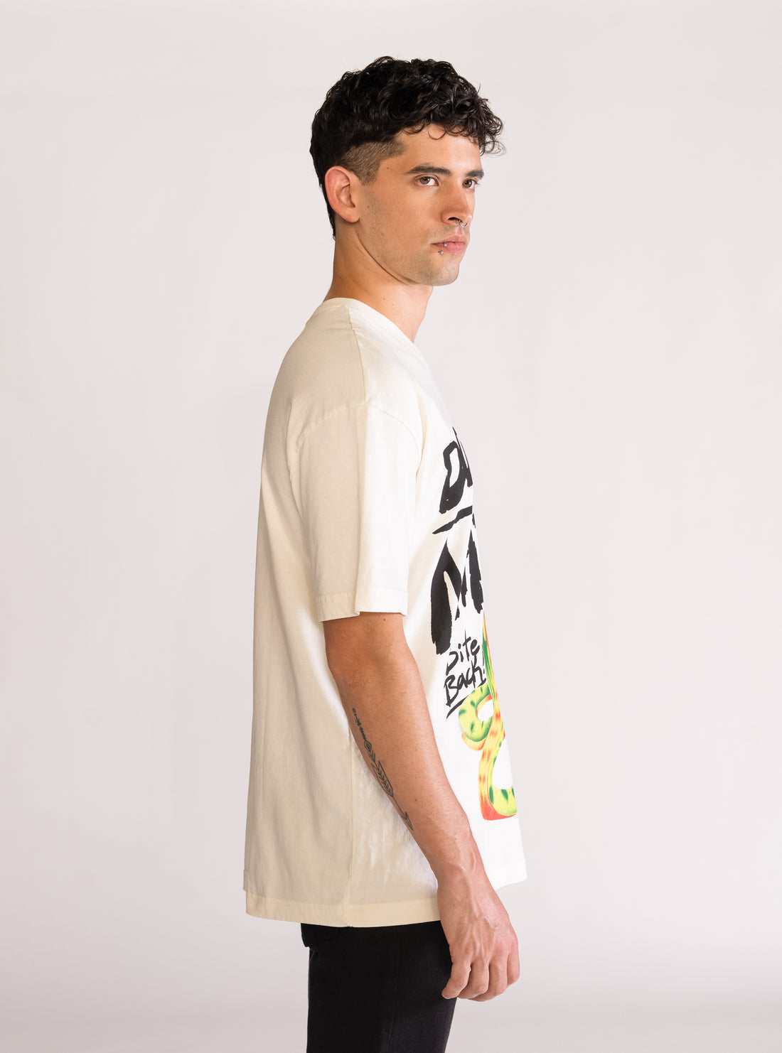 Don't Fear Nature Playera Drop, Crema