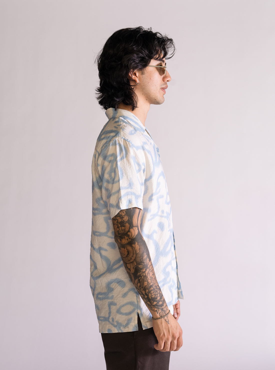 I Got A Feeling Camisa Guayabera, Celeste