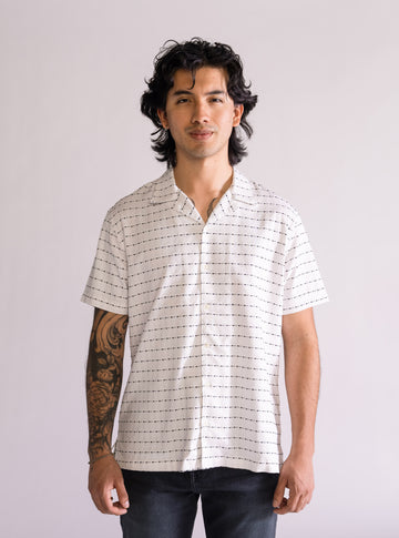 Ready For Summer Camisa Guayabera, Blanco