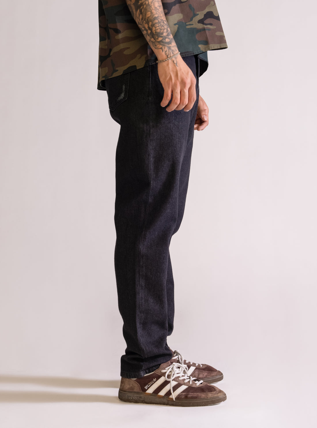 Jeans Regular Vintage, Negro