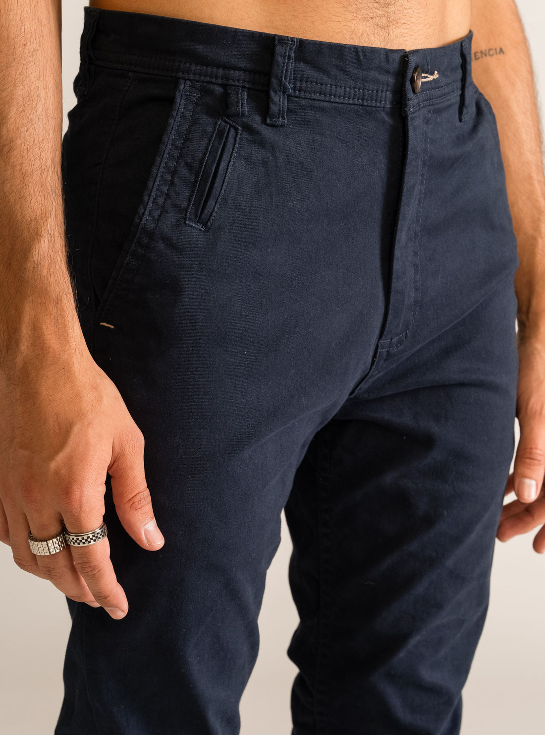 Classic Skinny Pants, Azul Obscuro