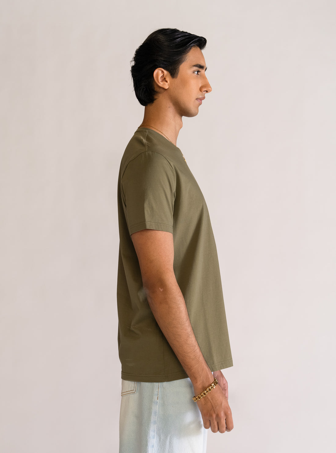 Basic T-Shirt Premium, Verde Olivo