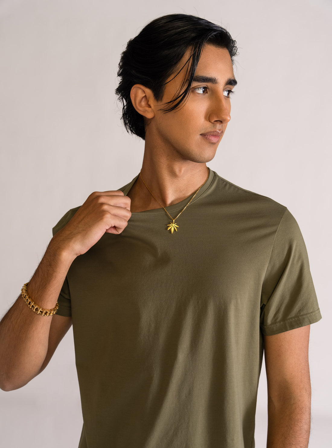 Basic T-Shirt Premium, Verde Olivo