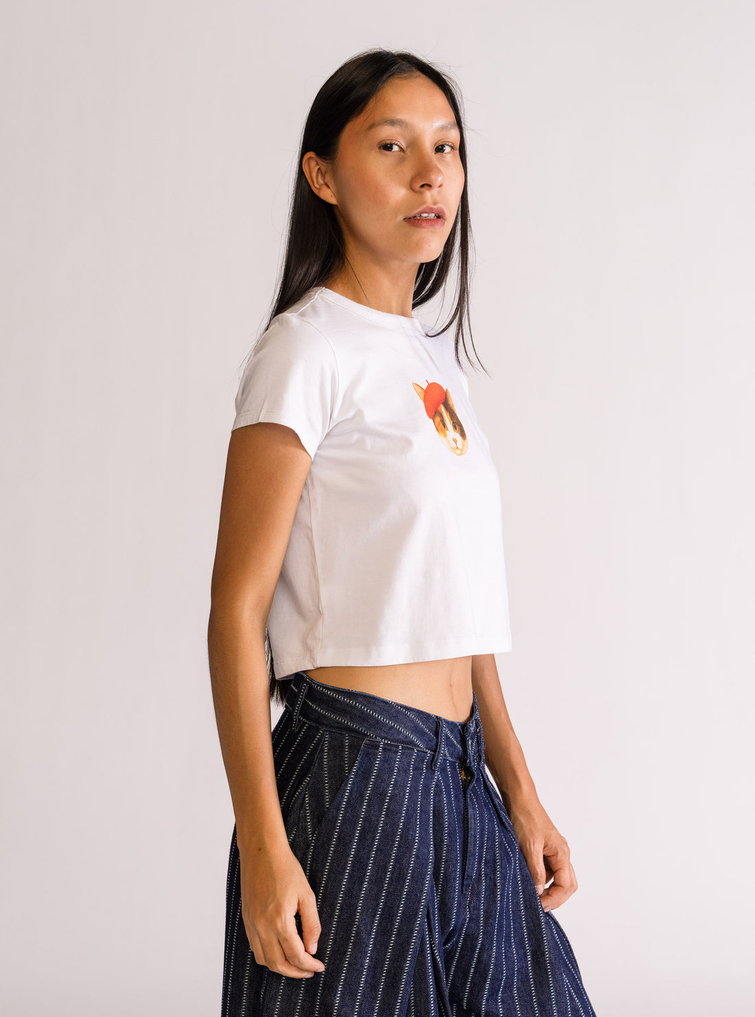 Cute Kitty, Baby Playera, Blanco