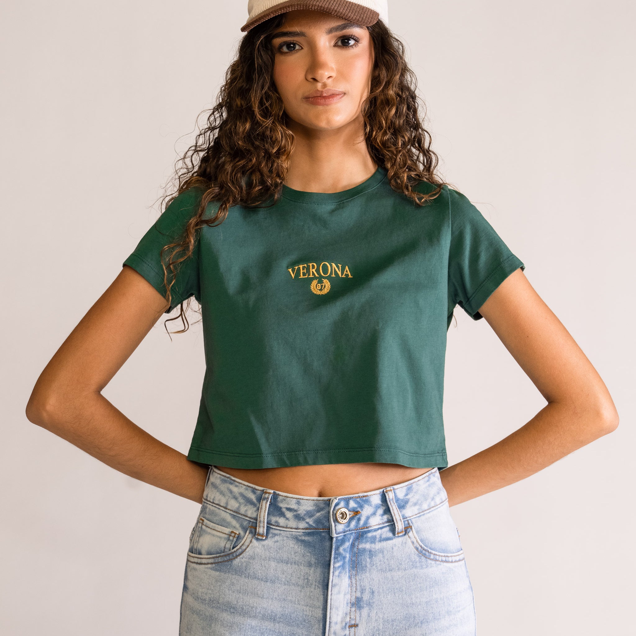 Verona Baby Playera, Verde Obscuro