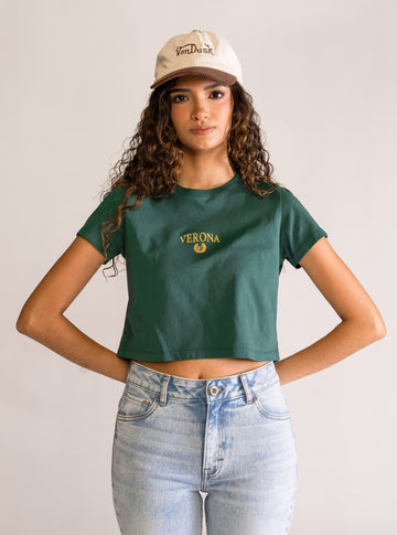 Verona Baby Playera, Verde Obscuro