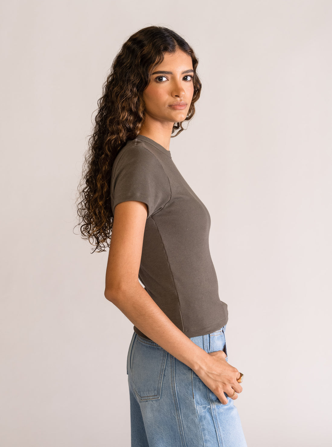 Rib Baby Playera, Verde Olivo