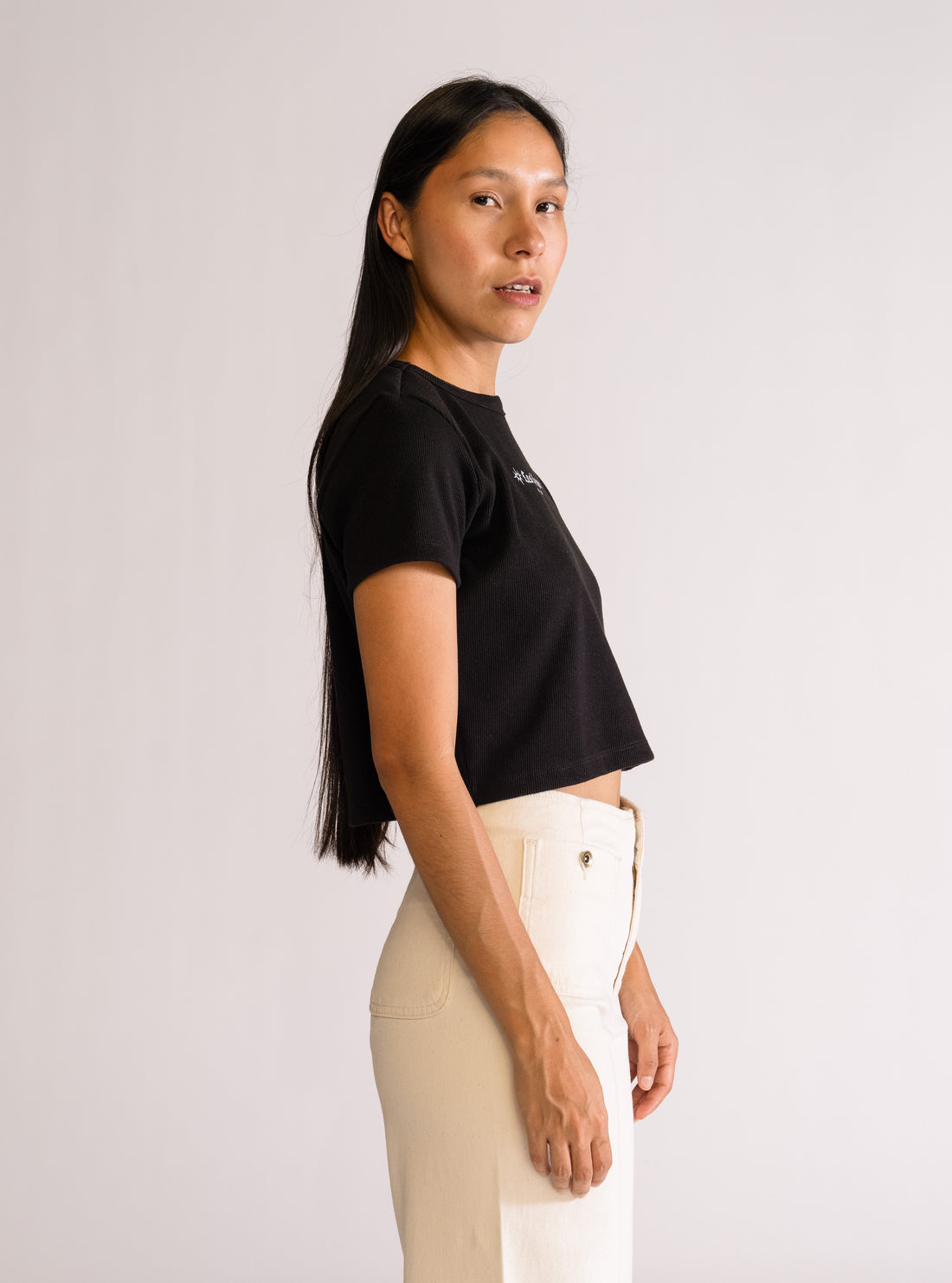 Las Vegas, Cropped Playera, Negro