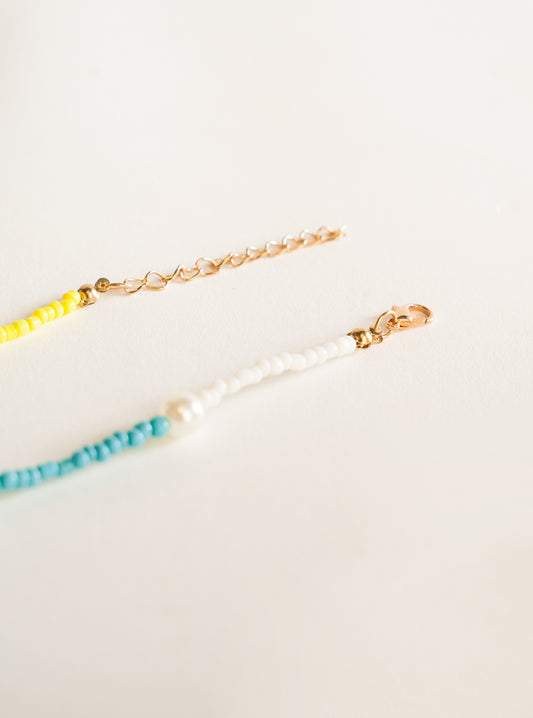 Smiley Necklaces, Amarillo Claro