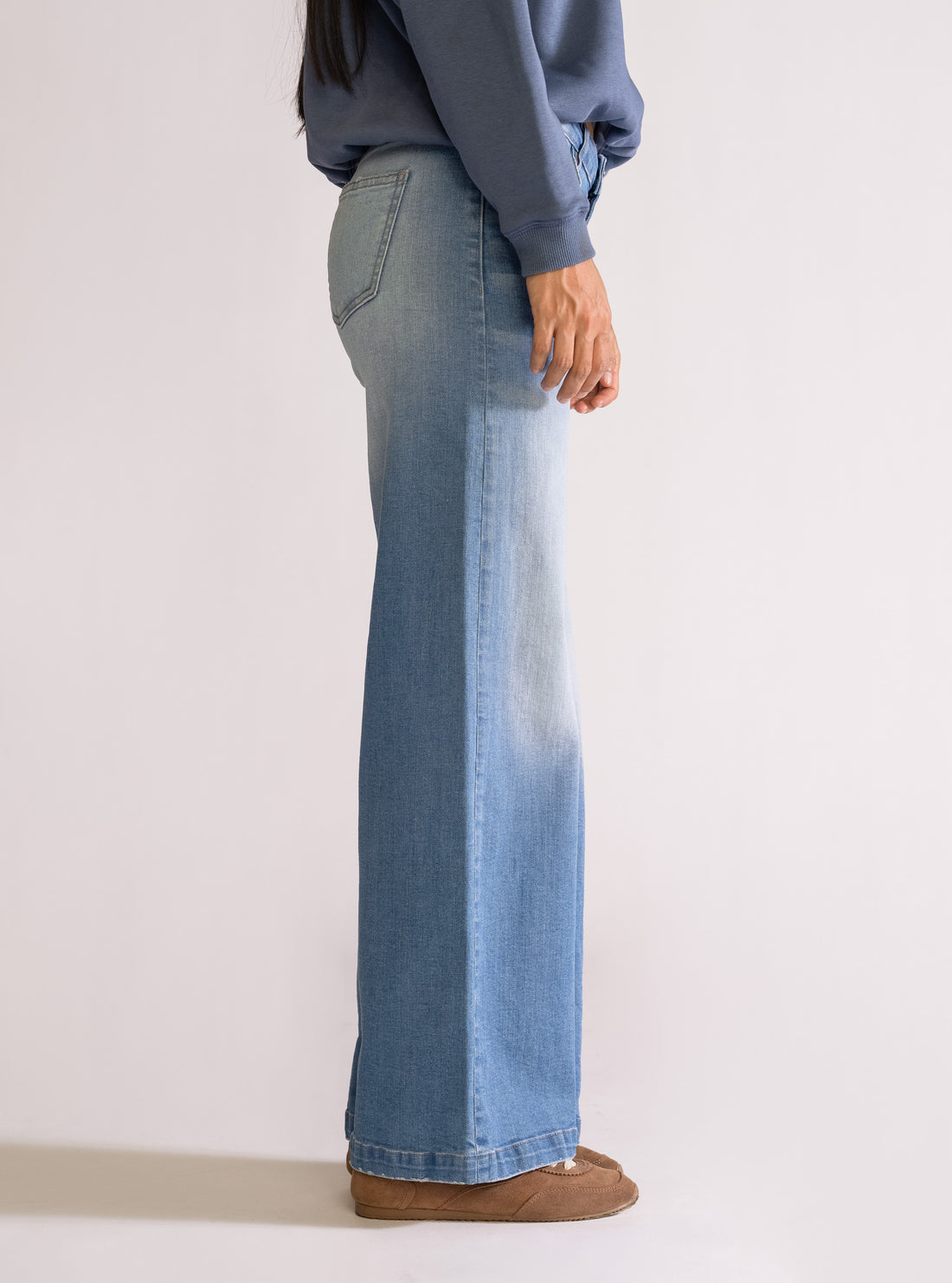 Genie In A Bottle, Wide Leg Jeans, Celeste