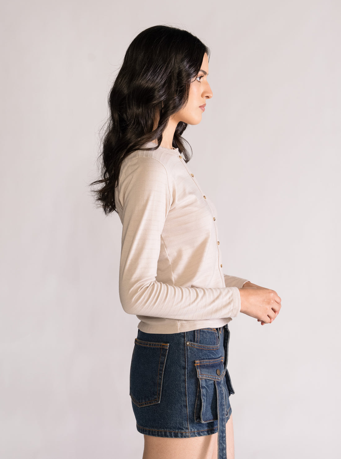 Hella Good Blusa, Beige