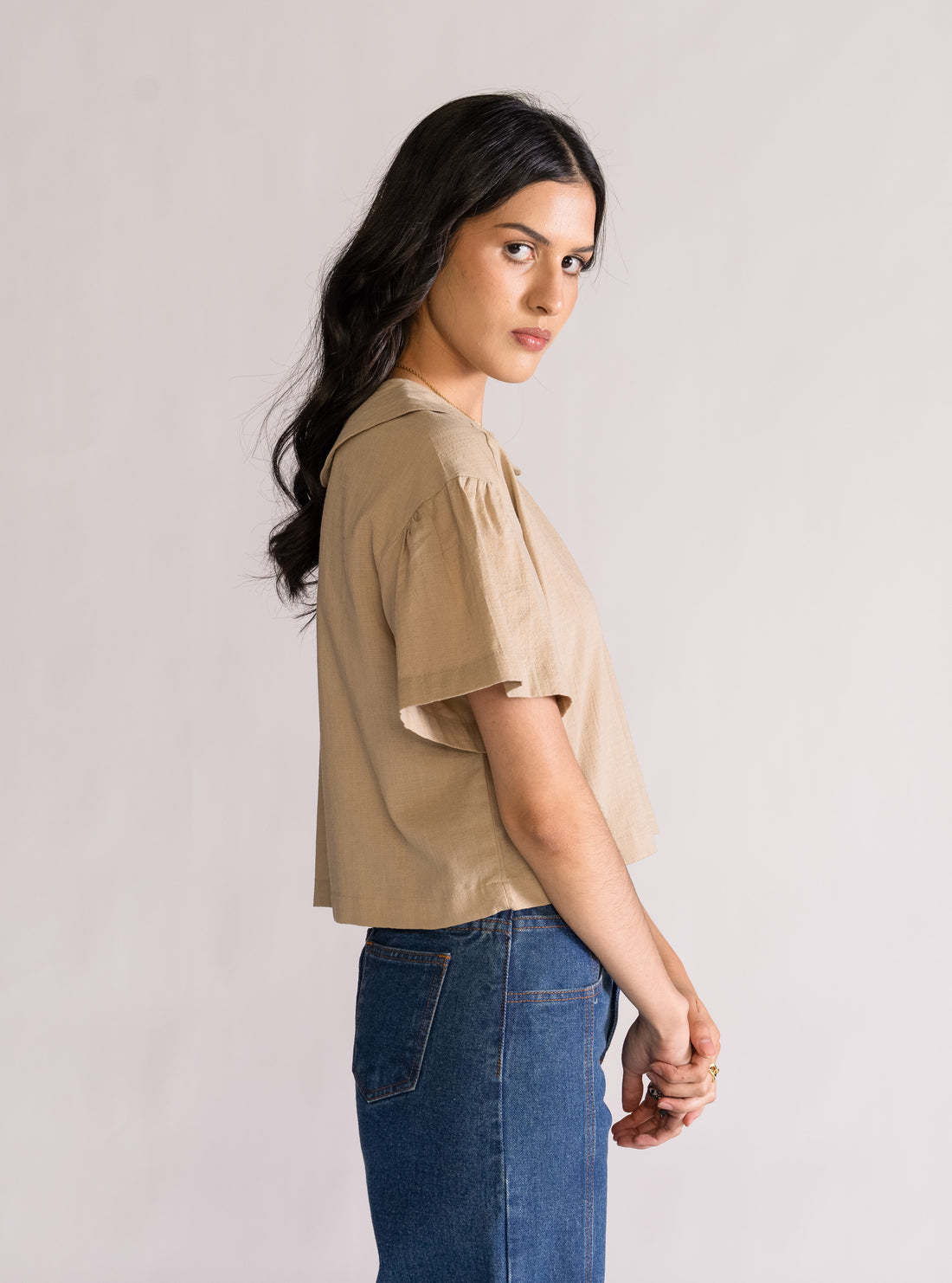 Everything Is Romantic Blusa, Beige