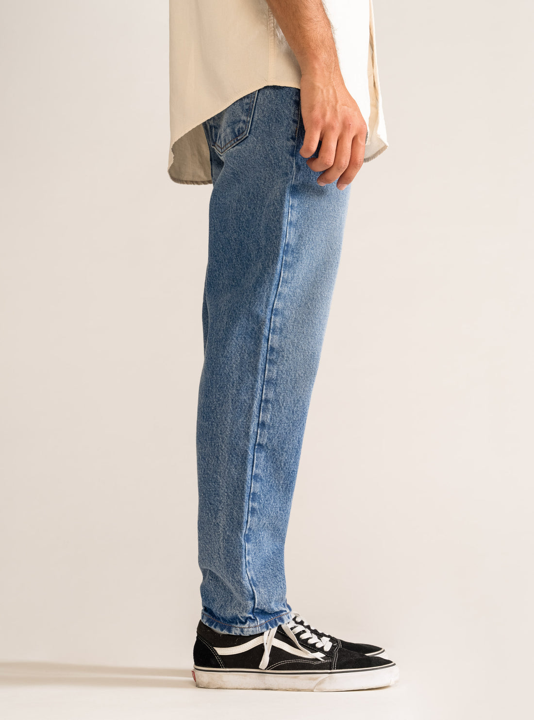 Outpost Regular Vintage Jeans, Azul Obscuro