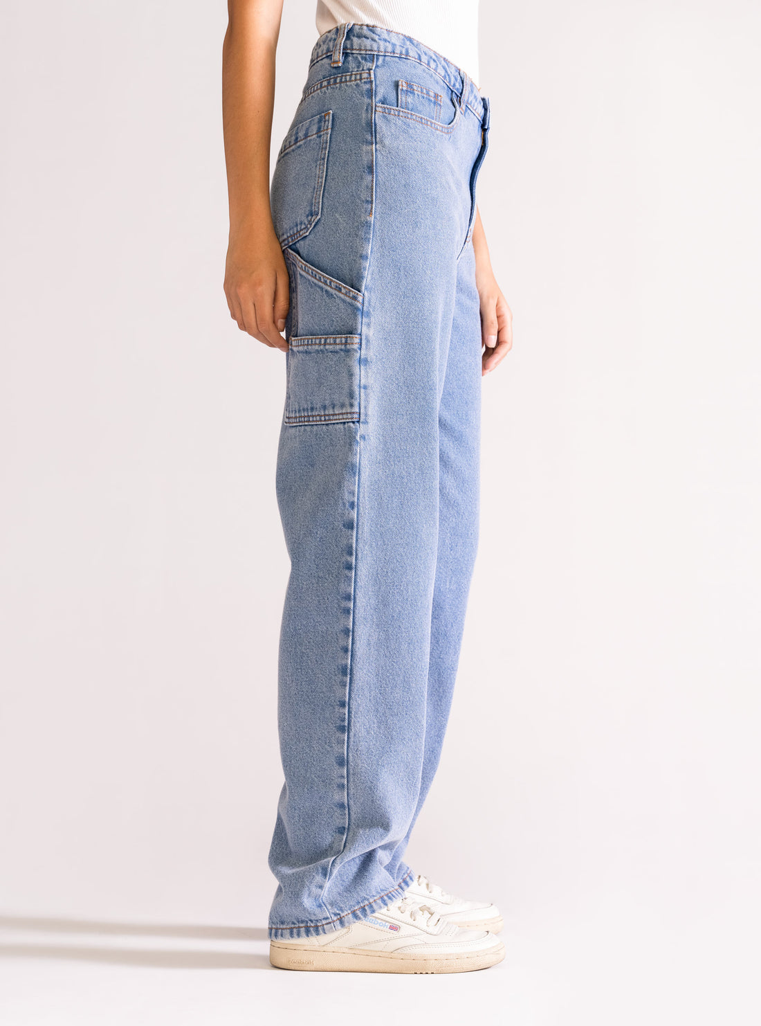 Exquisite Baggy Jeans, Azul Claro