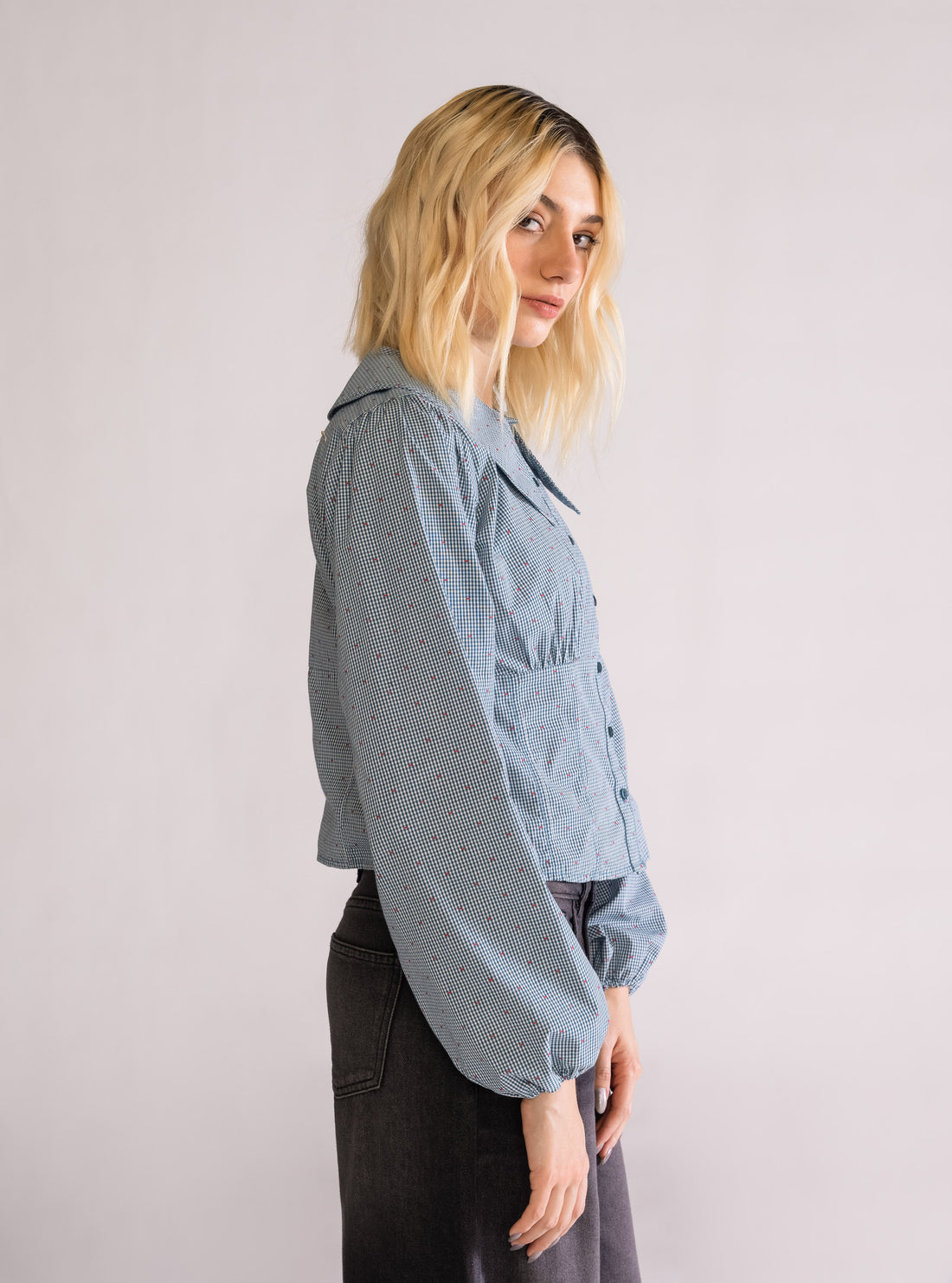 Just My Luck Blusa, Azul Claro