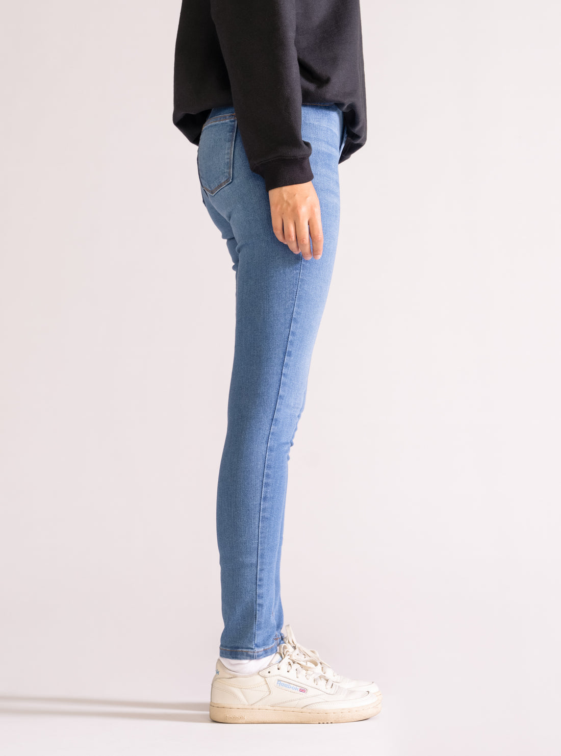 Basic Skinny Jeans, Azul Claro