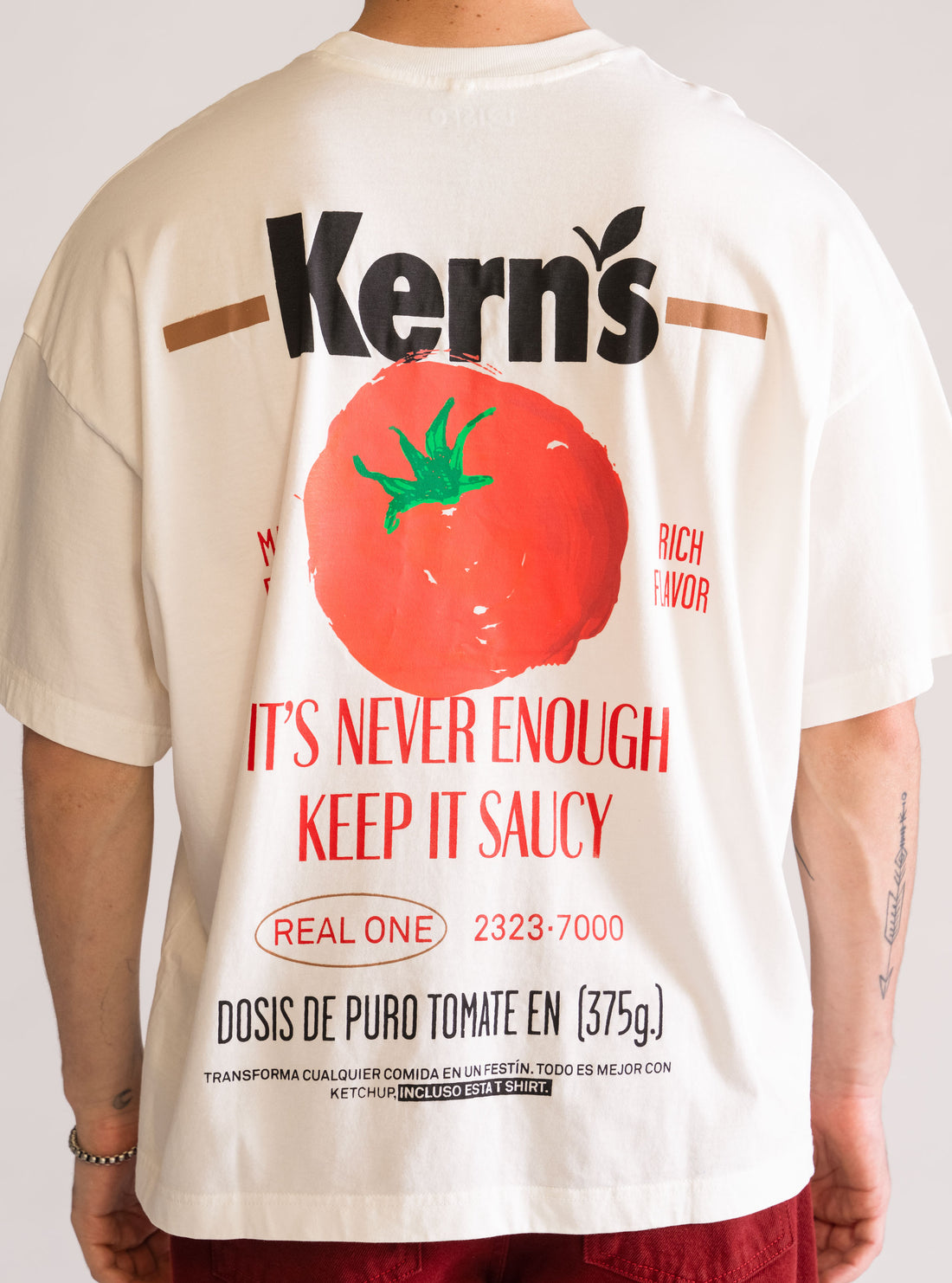Ketchup Lovers Playera, Blanco Hueso