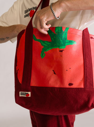 Ketchup Lovers Tote Bag, Rojo