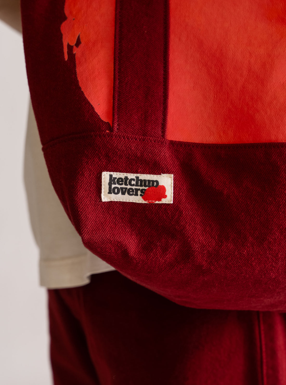 Ketchup Lovers Tote Bag, Rojo