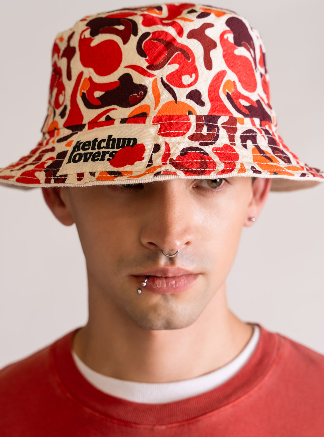 Ketchup Lovers Bucket Hat, Crudo