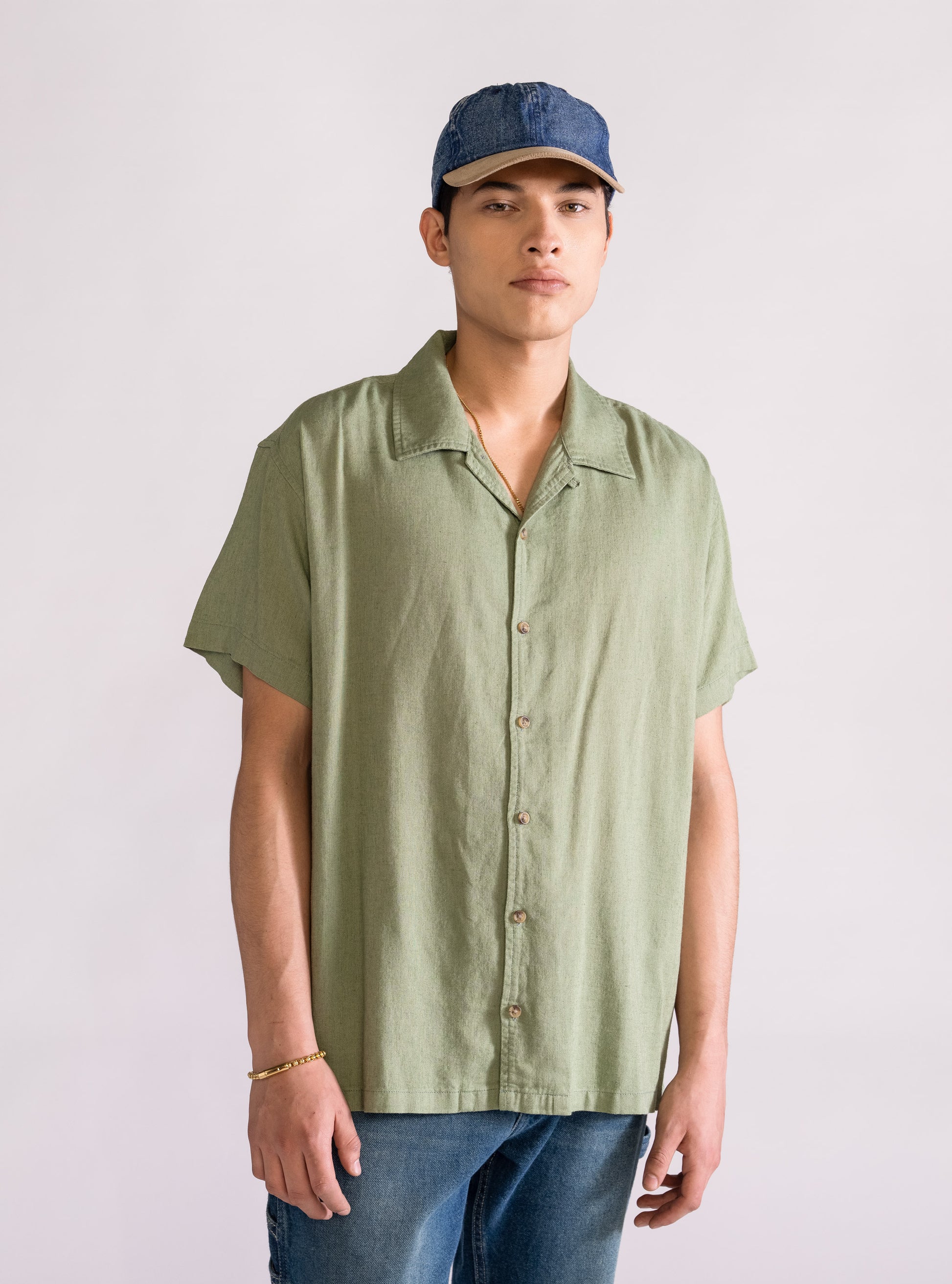 Another Way Camisa, Verde Olivo