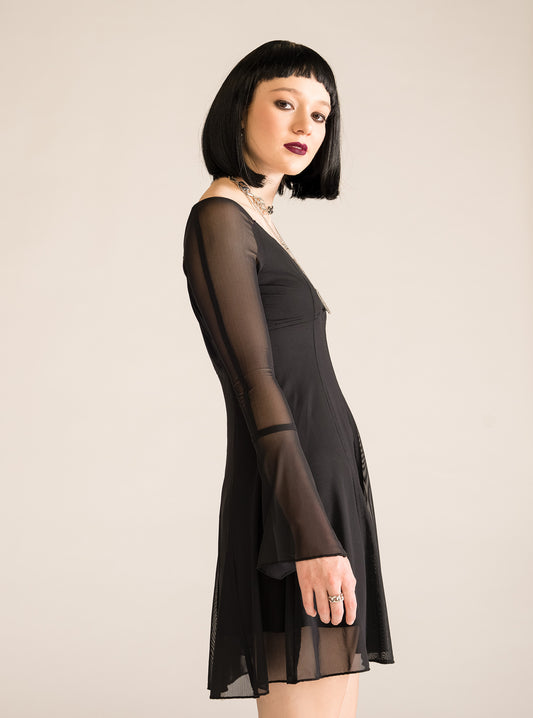 Witchy Girl Dress, Negro