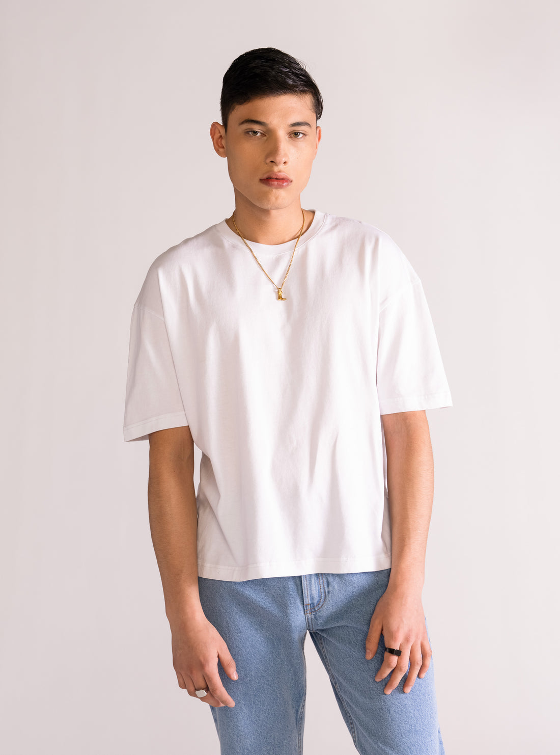 Very Demure Drop Crop T-Shirt, Blanco