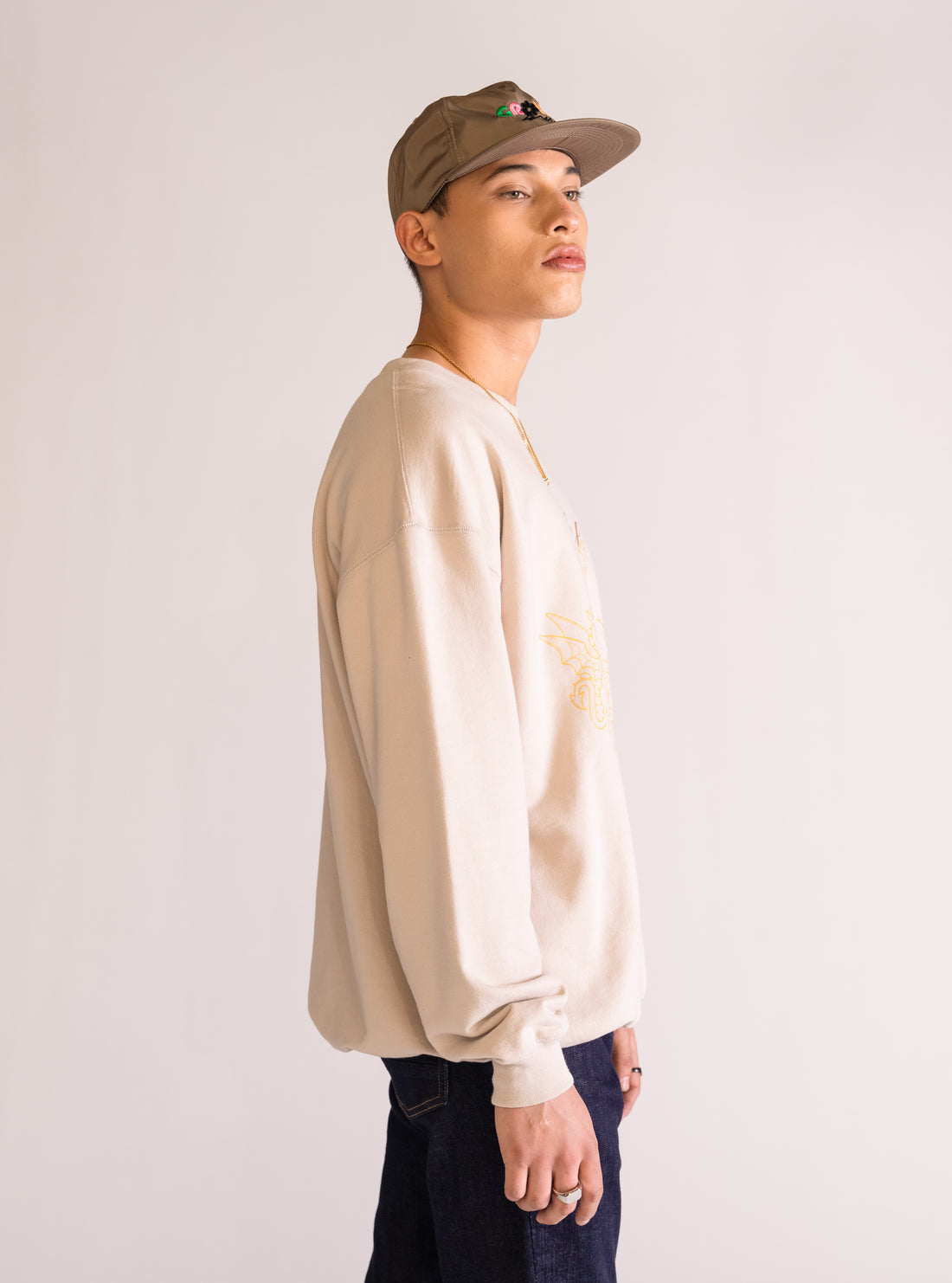 Just Begun Crew Neck, Beige