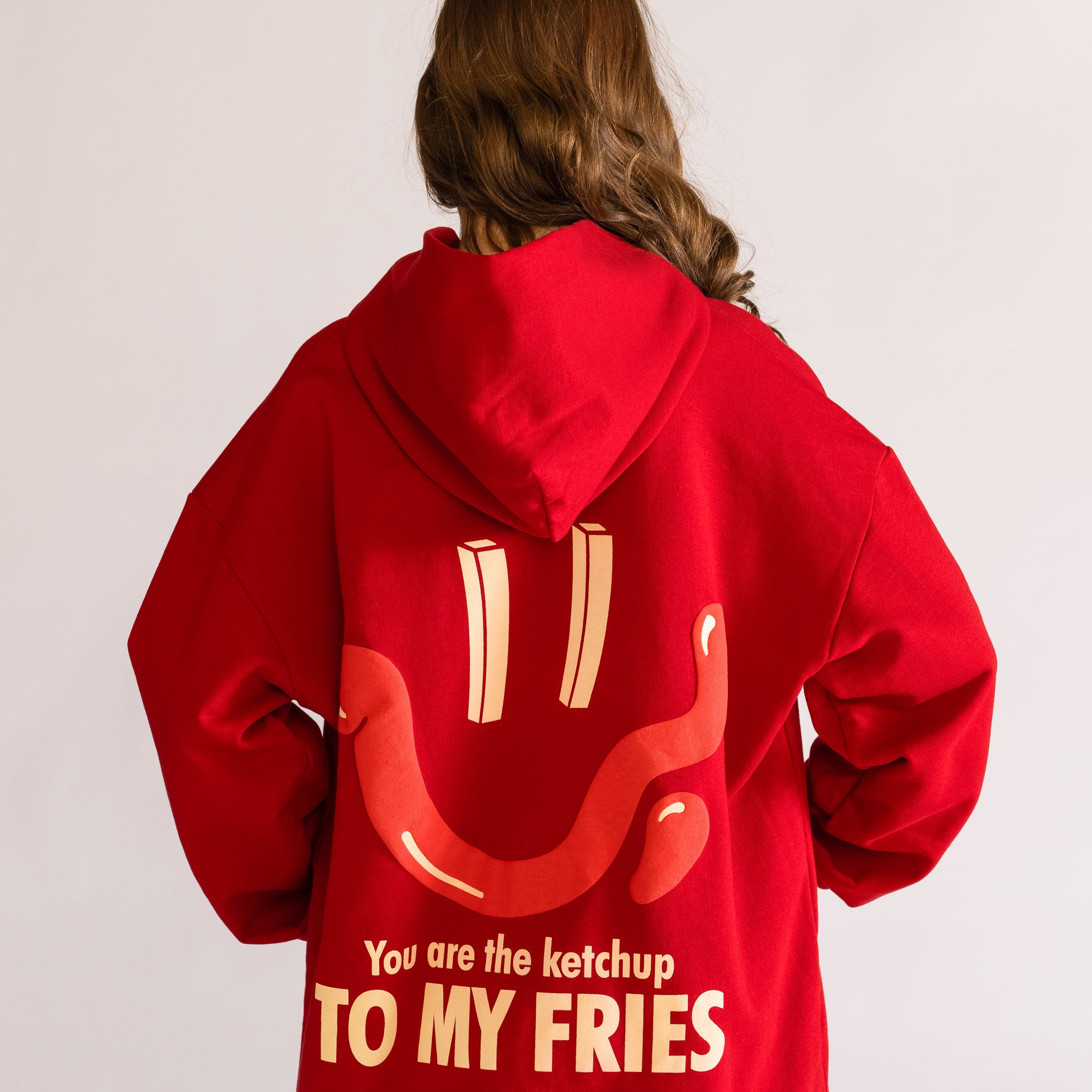Dipped & Dripped Hoodie, Rojo