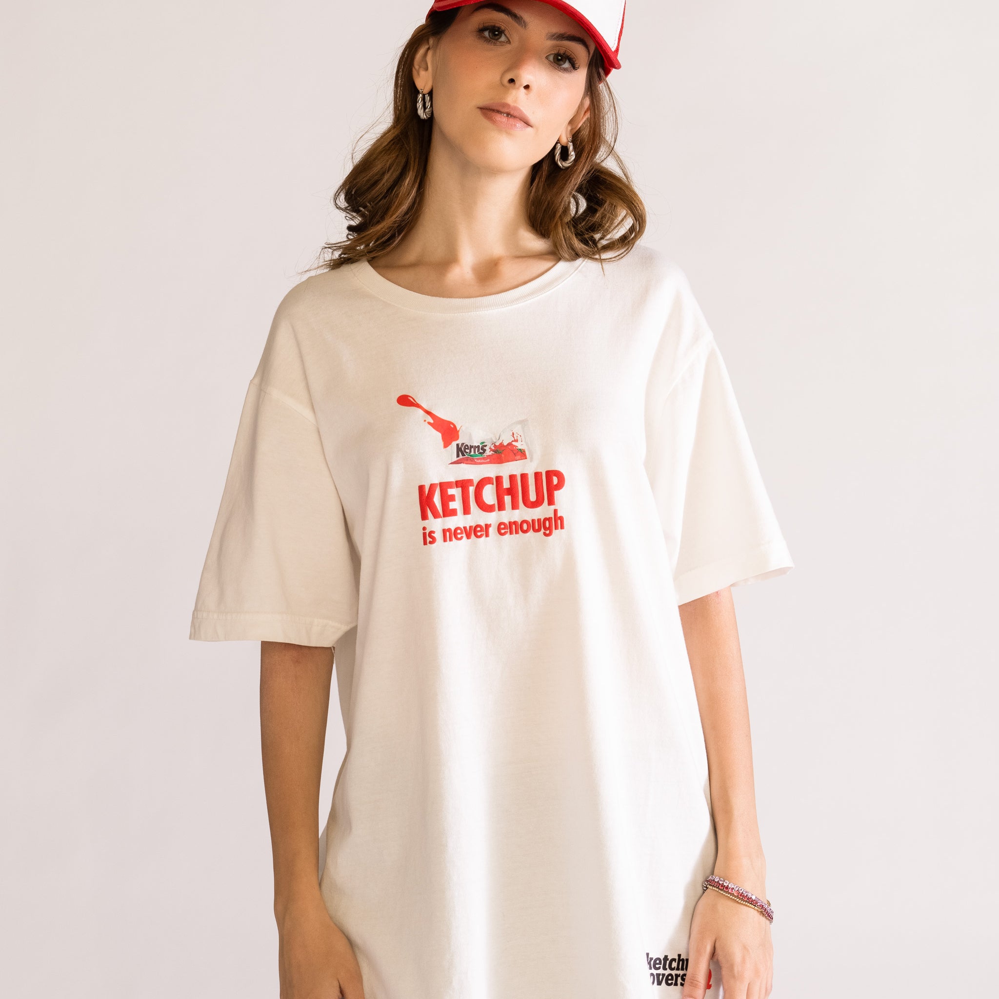 Ketchup Stainless Playera, Blanco Hueso