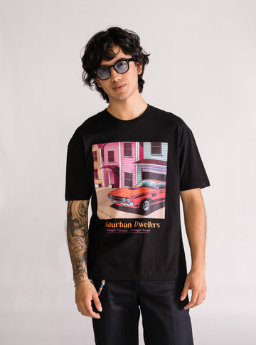 Suburban Dwellers Playera, Negro