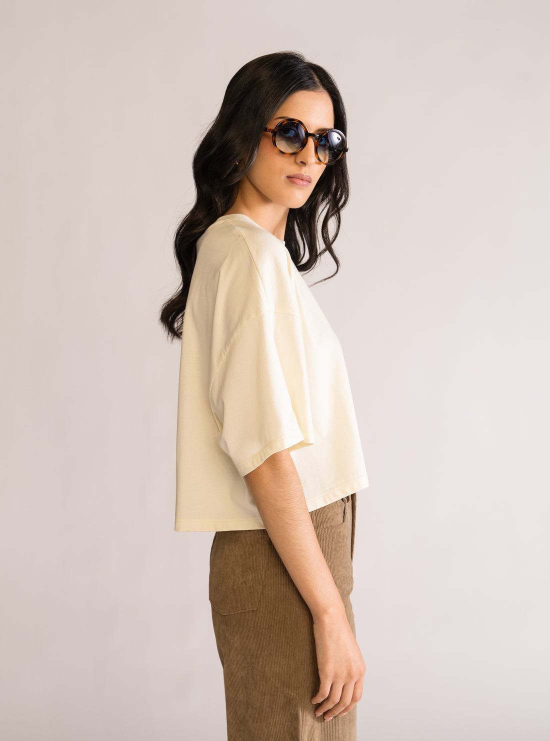 Refresher Cropped Playera, Verde Claro