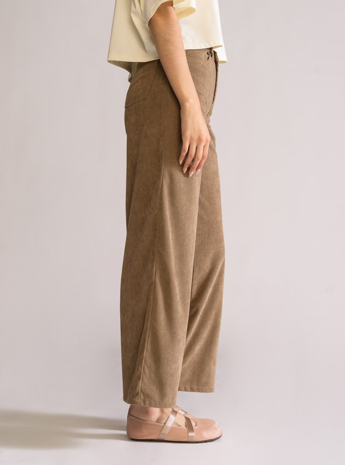 Dangerously n' Love, Pantalón Wide Leg,  Cafe Claro