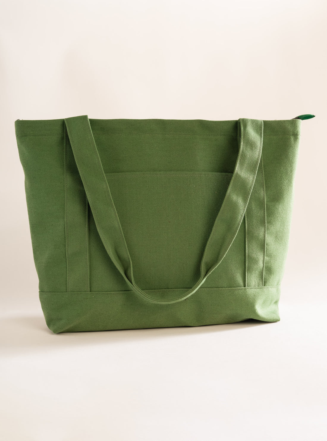 Tote Bag Food And Family, Verde Obscuro