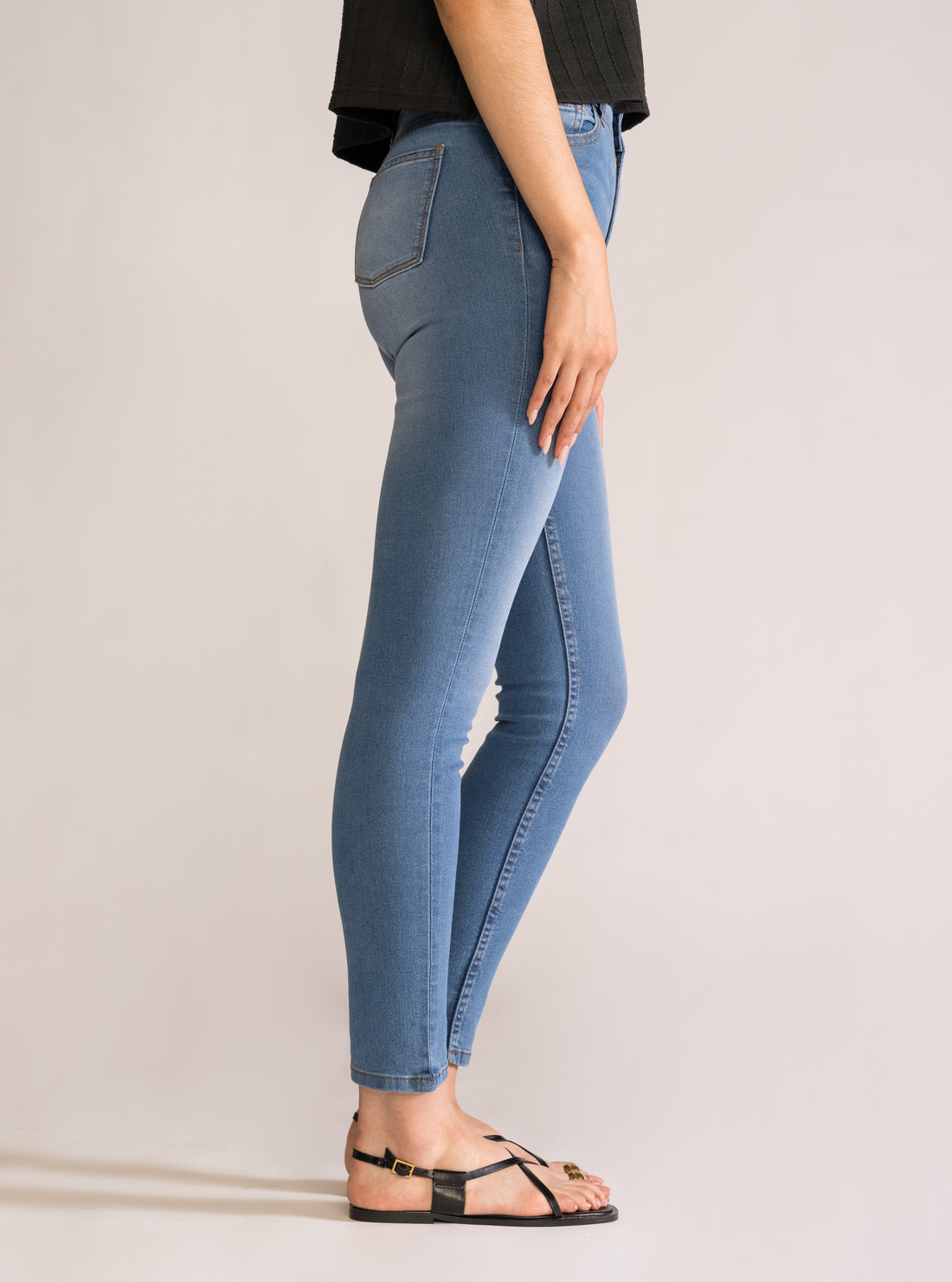 Slip Away Skinny Jeans, Azul Claro
