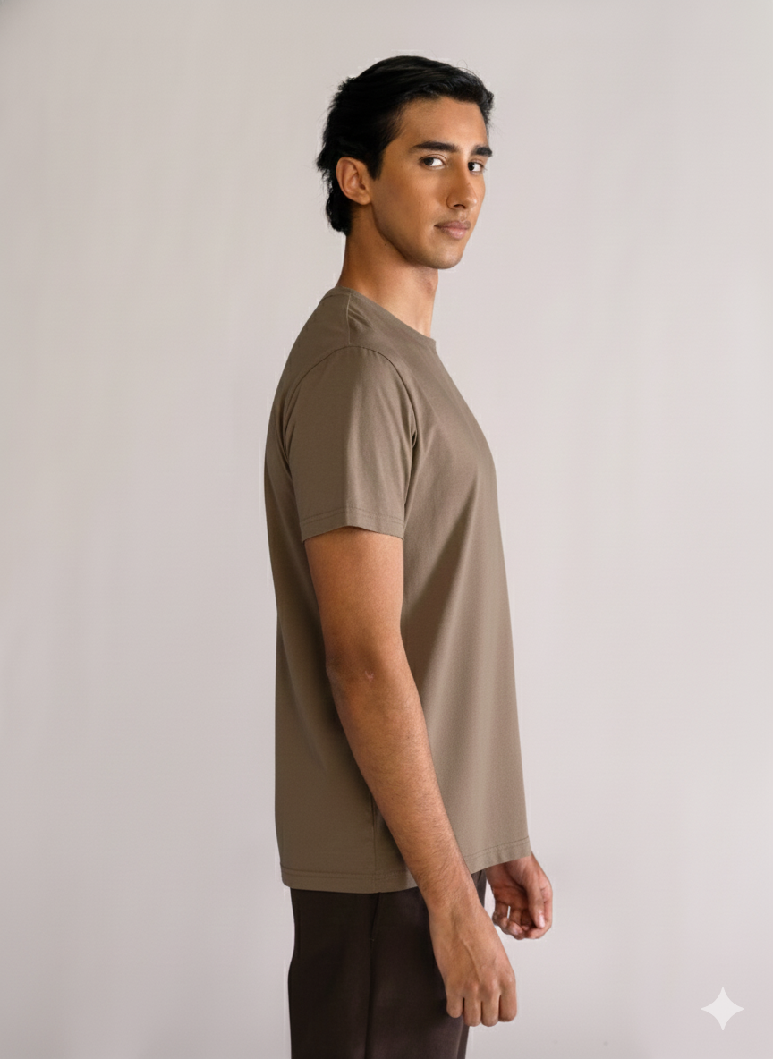 Basic T-Shirt Premium, Verde Obscuro