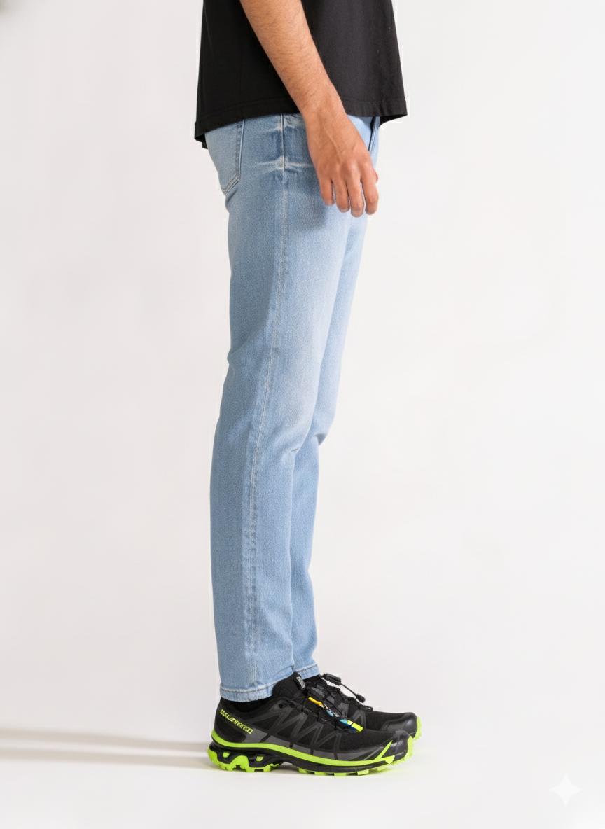 High Potencial Slim Fit Jeans, Azul Claro