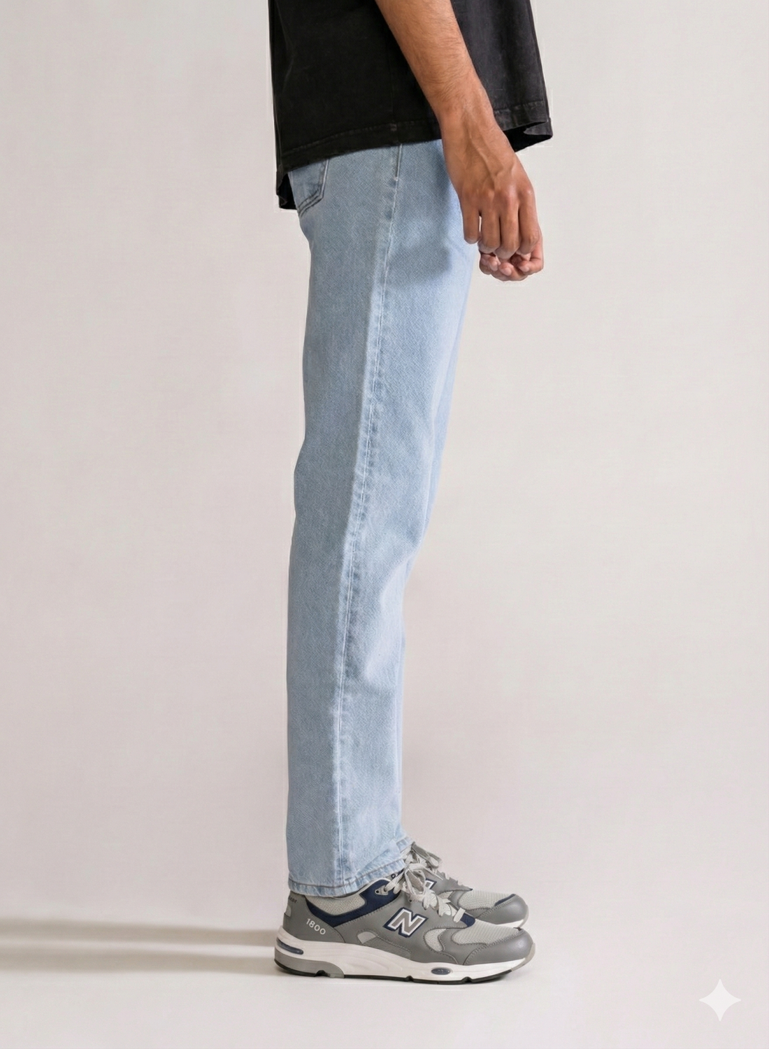 A Little Treat Regular Vintage Jeans, Celeste