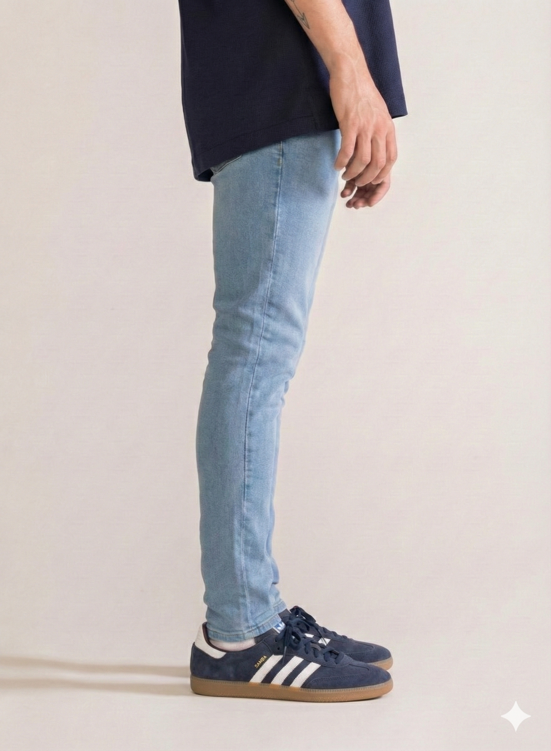 Basic Skinny Jeans, Celeste