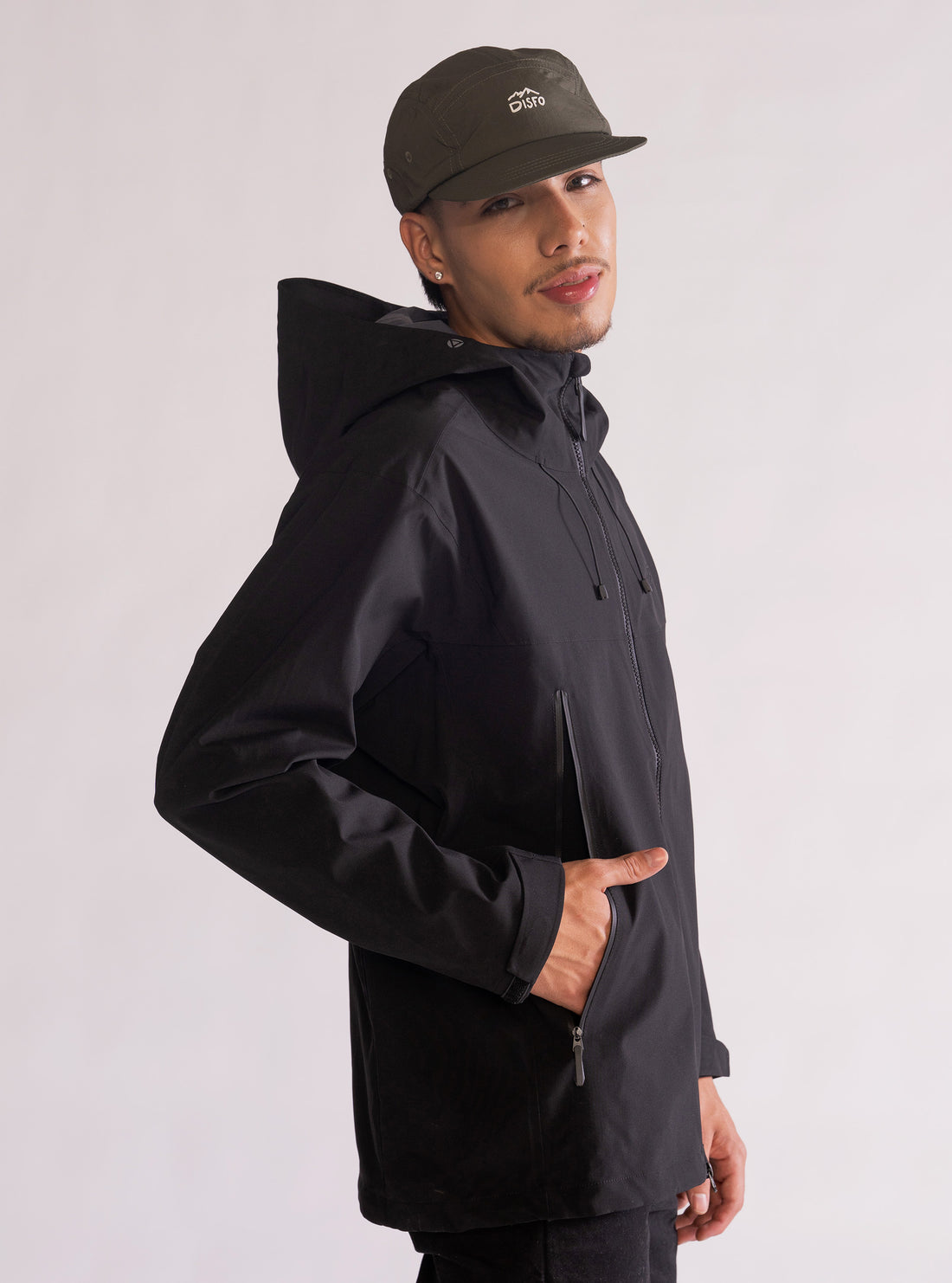 Jacket Disfo Outdoors Negro – chumpa para hombre Distefano (vista 2)