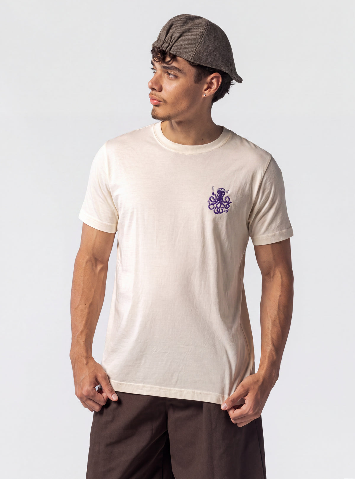On The Move Playera Crema – playera para hombre Distefano