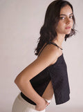 Open Your Heart Blusa Negro – blusa para mujer Distefano (vista 2)