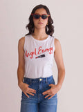 Angel Energy Tank Top Blanco – playera para mujer Distefano